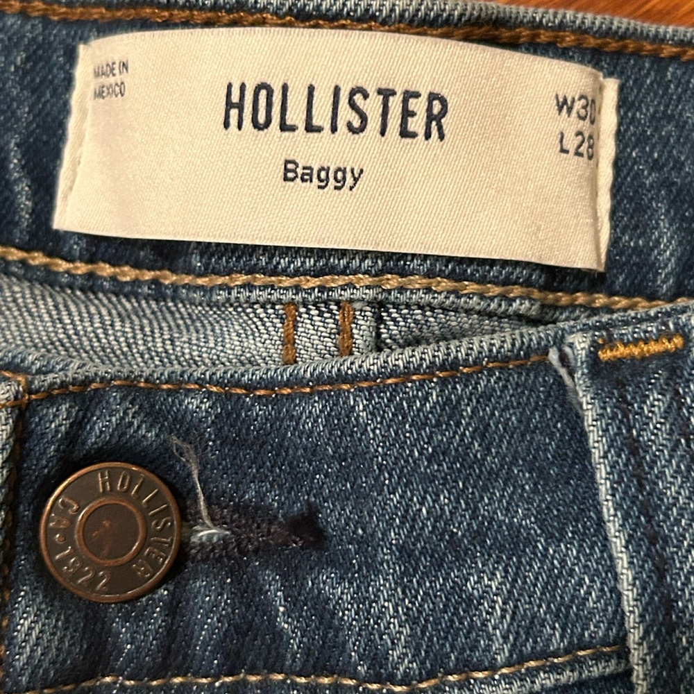 Hollister Baggy Carpenter Jeans W30 L28 NWT Denim Y2K Skater - Picture 4 of 11